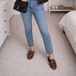 Sam Edelman Brown Studded Mule Slides